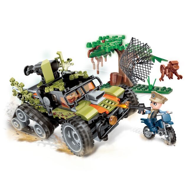 Qman Police Battle Force Odhalení lovců opic